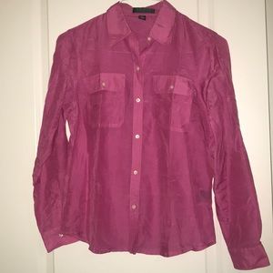 Gossamer pink blouse